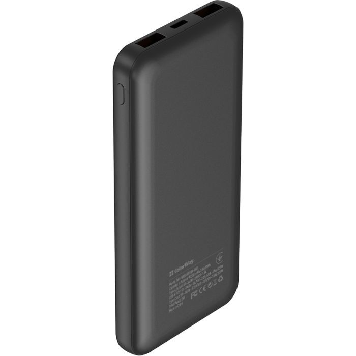 Батарея універсальна ColorWay 10 000 mAh PD/22.5W, QC/3.0, LCD, Black (CW-PB100LPB3BK-PDD) зображення 2