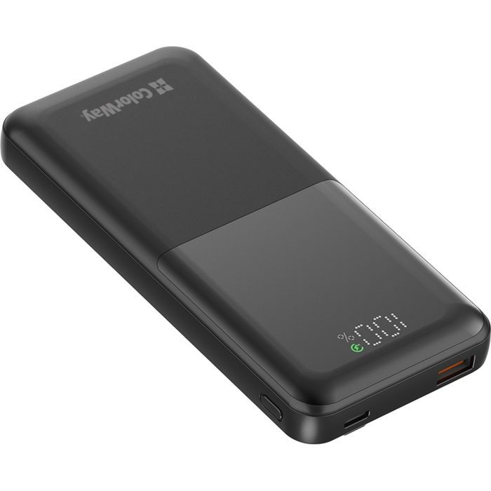 Батарея універсальна ColorWay 10 000 mAh PD/22.5W, QC/3.0, LCD, Black (CW-PB100LPB3BK-PDD) зображення 4