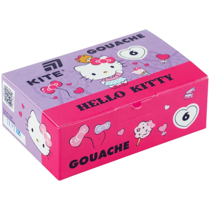 Гуашевые краски Kite Hello Kitty, 12 кольорів 20 мл (HK26-063)