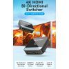 Спліттер Vention HDMI 2.0 UHD 4K 60Hz 3D, HDCP,1080P перемикач двонаправлений (AKOB0) зображення 12