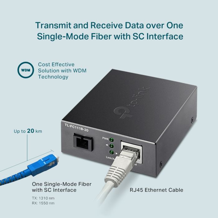 Медіаконвертер TP-Link FC111B-20 зображення 5