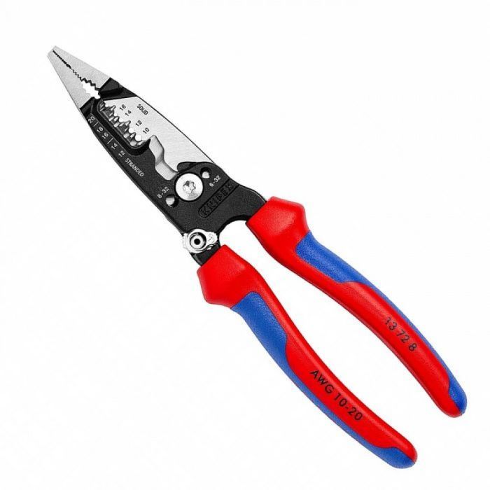 Съемник изоляции KNIPEX многофункциональные клещи для электромонтажных работ (13 72 8) изображение 4