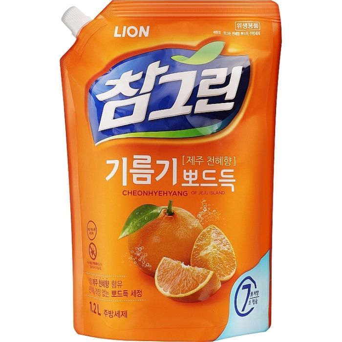 Средство для ручного мытья посуды Lion Cheonhyehyang Японский мандарин 965 мл (8806325629290) изображение 2