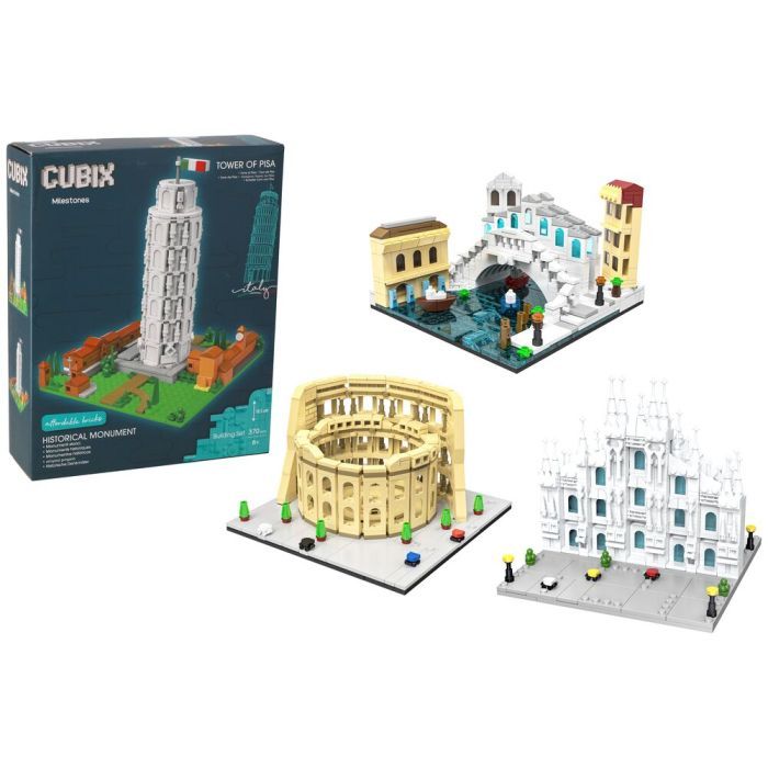Конструктор Cubix Визначні місця Італії, 4 види (42896)