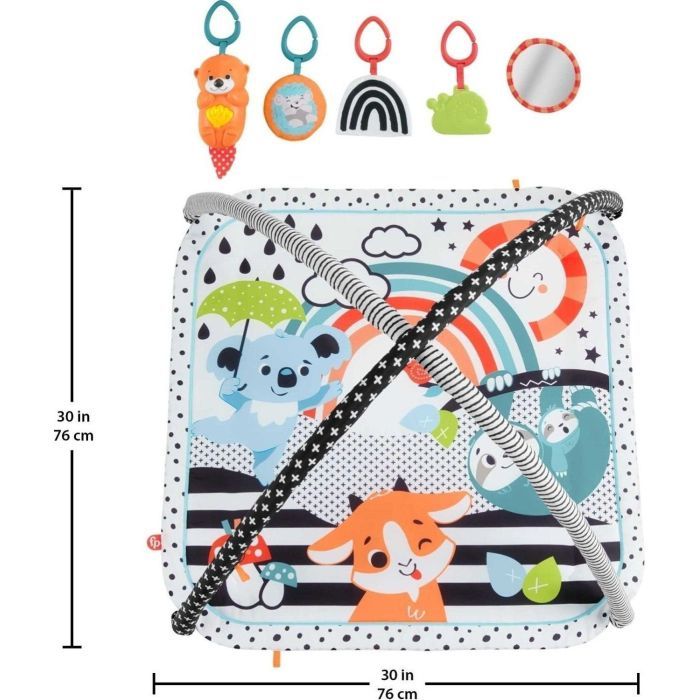 Детский коврик Fisher-Price игровой центр Веселые развлечения 3-в-1 (JMN72) изображение 4