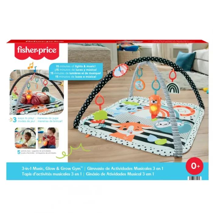 Детский коврик Fisher-Price игровой центр Веселые развлечения 3-в-1 (JMN72) изображение 5
