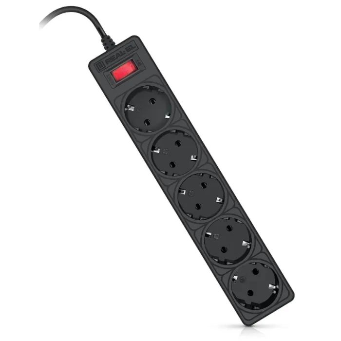 Сетевой фильтр питания REAL-EL RS-Protect 505, 3m, black (EL122300045) изображение 5