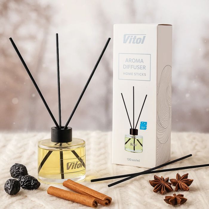 Ароматизатор для автомобіля VITOL Home Sticks Winter Plum 130 мл (VHS06) зображення 2