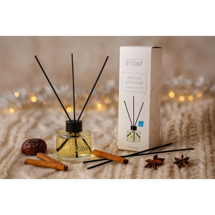 Ароматизатор для автомобіля VITOL Home Sticks Winter Plum 130 мл (VHS06) зображення 4