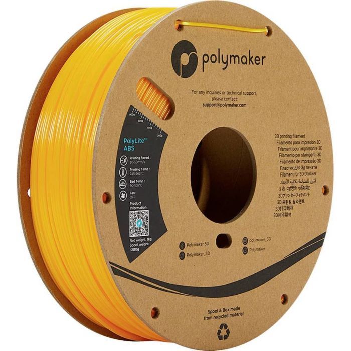 Пластик для 3D-принтера Polymaker ABS POLYLITE 1,75mm 1kg ORANGE (PE01009)