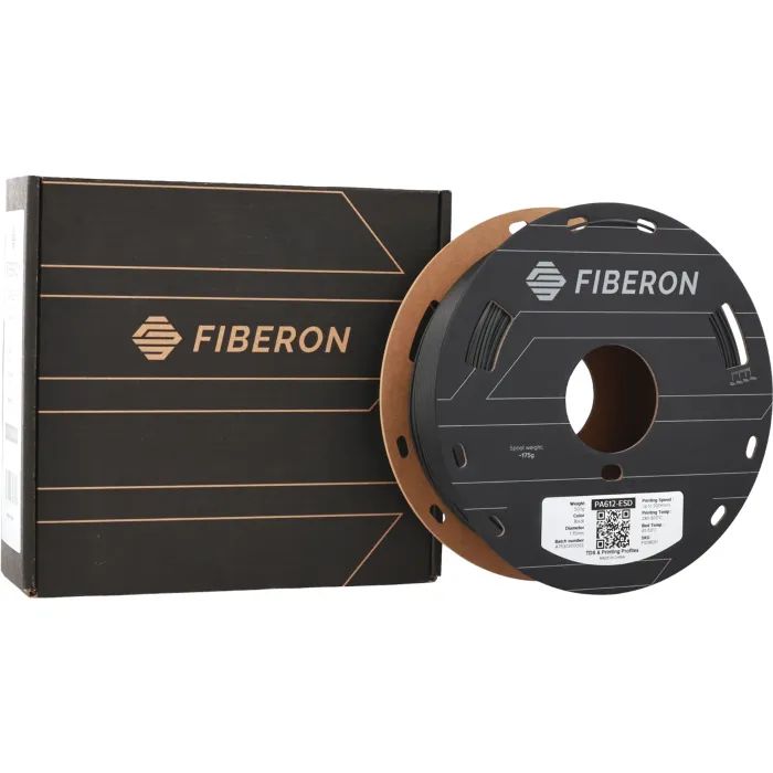 Пластик для 3D-принтера Polymaker Fiberon PA612-ESD 1,75mm 0,5kg BLACK (FG08001) зображення 4