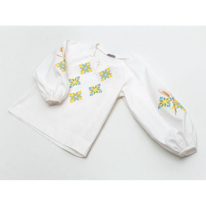 Рубашка детская Brilliant с вишивкой Flower (24110-122G-cream) изображение 2