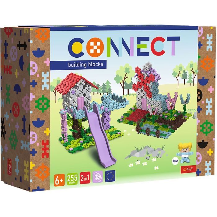 Конструктор Trefl Connect 2 в 1, 255 деталей (5900511619782)