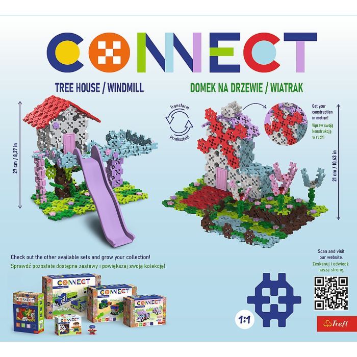 Конструктор Trefl Connect 2 в 1, 255 деталей (5900511619782) изображение 6