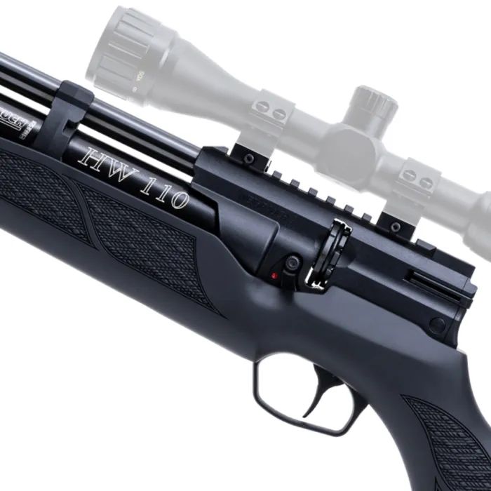 Пневматична гвинтівка Weihrauch РСР редукторна HW 110 S Black (20.110S20-01) зображення 8
