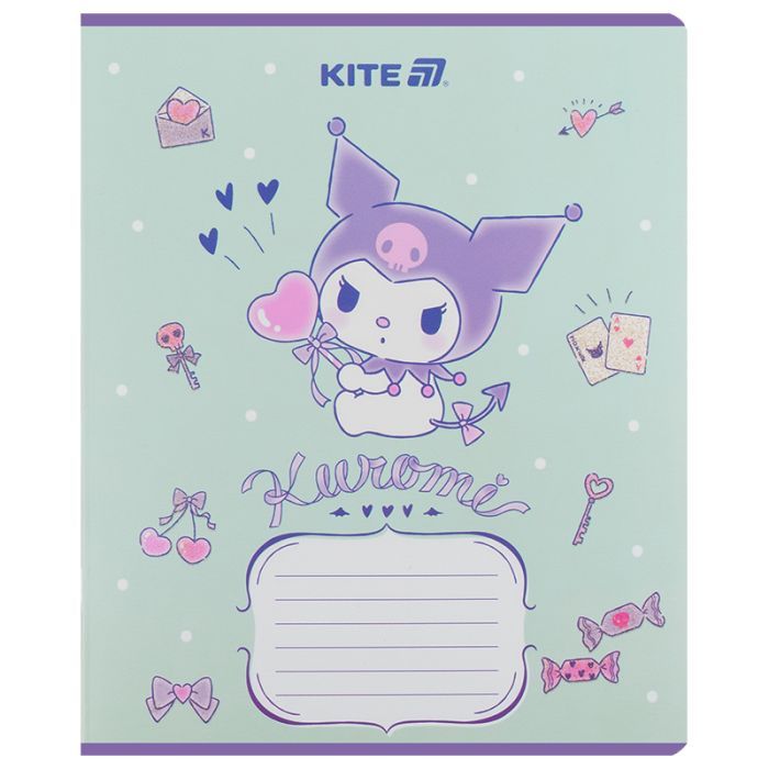 Тетрадь Kite Kuromi, 12 листов, линия (HK25-234-2) изображение 10