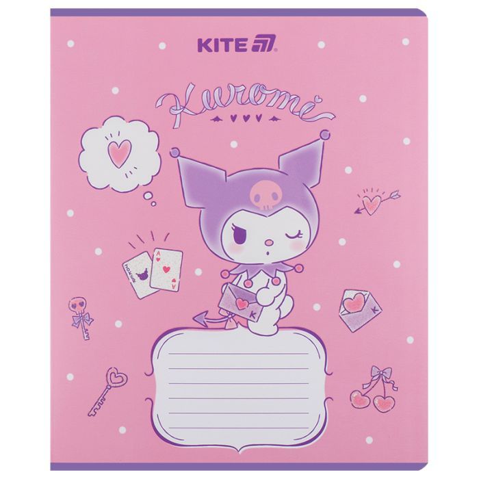 Тетрадь Kite Kuromi, 12 листов, линия (HK25-234-2) изображение 12