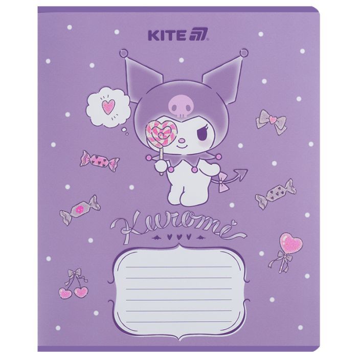 Тетрадь Kite Kuromi, 12 листов, линия (HK25-234-2) изображение 4