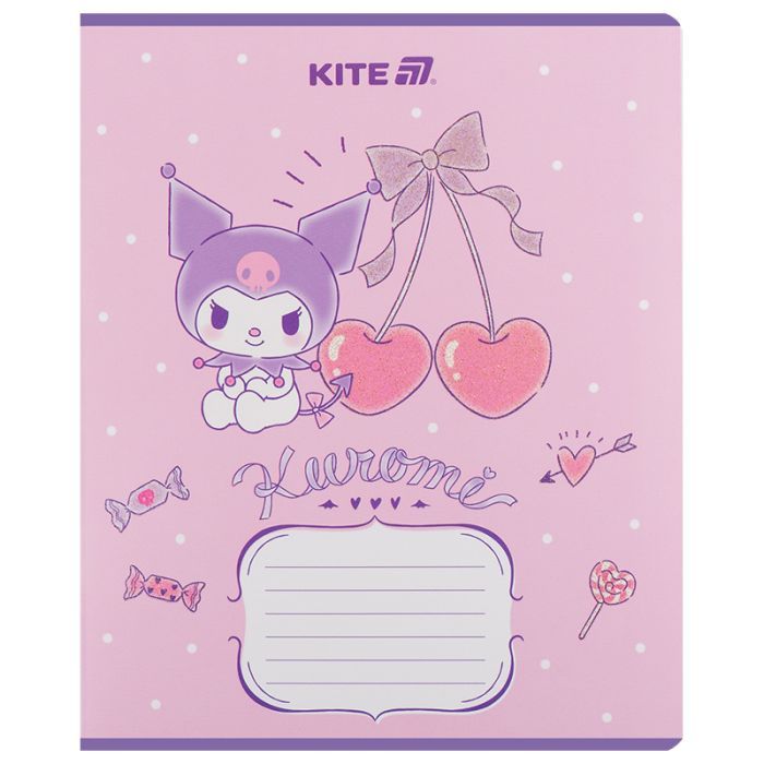 Тетрадь Kite Kuromi, 12 листов, линия (HK25-234-2) изображение 6