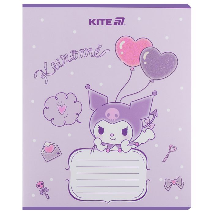 Тетрадь Kite Kuromi, 12 листов, линия (HK25-234-2) изображение 8