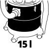 Пилосос будівельний Einhell TE-AV 18/15 Li C - Solo (2351700) зображення 10