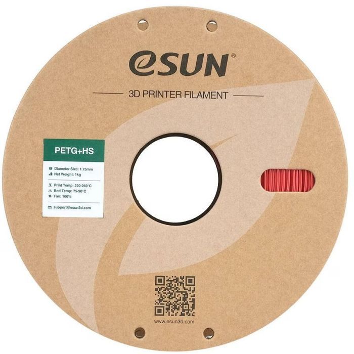 Пластик для 3D-принтера eSUN ePETG+HIGH SPEED 1,75mm 1kg GREY (EPETG+HS-P175SH1) зображення 2