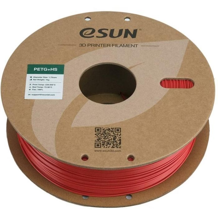 Пластик для 3D-принтера eSUN ePETG+HIGH SPEED 1,75mm 1kg GREY (EPETG+HS-P175SH1) зображення 3