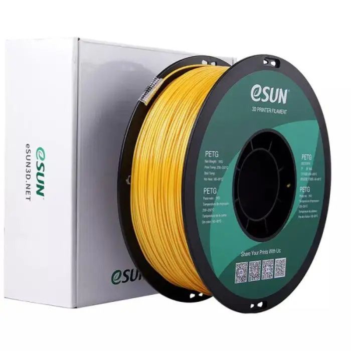 Пластик для 3D-принтера eSUN PETG 1,75mm 1kg SOLID GOLD (PETG-P175SJ1) зображення 4