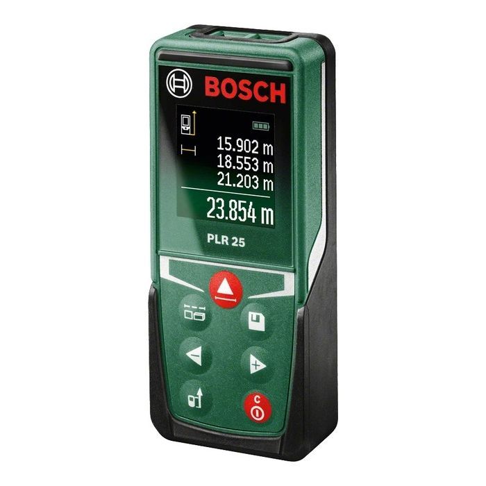 Дальномер Bosch PLR 25, 0052500м 2мм, 2AАAх1.5V, 0.090кг (0.603.672.521)