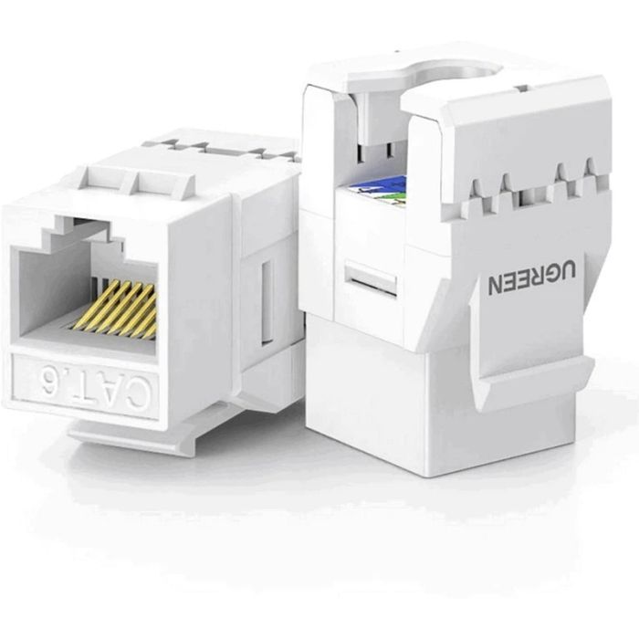 Модуль Keystone RJ45 UTP cat.6 NW186 Unshielded Module 180° White Ugreen (30844) зображення 3