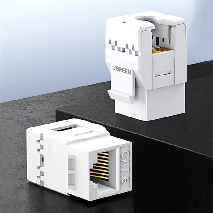 Модуль Keystone RJ45 UTP cat.6 NW186 Unshielded Module 180° White Ugreen (30844) зображення 5