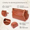 Сумка Vintage Из натуральной кожи Коричневая (22983) изображение 4
