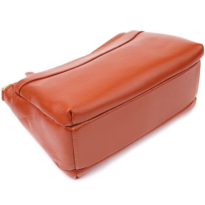 Сумка Vintage Из натуральной кожи Коричневая (22983) изображение 8