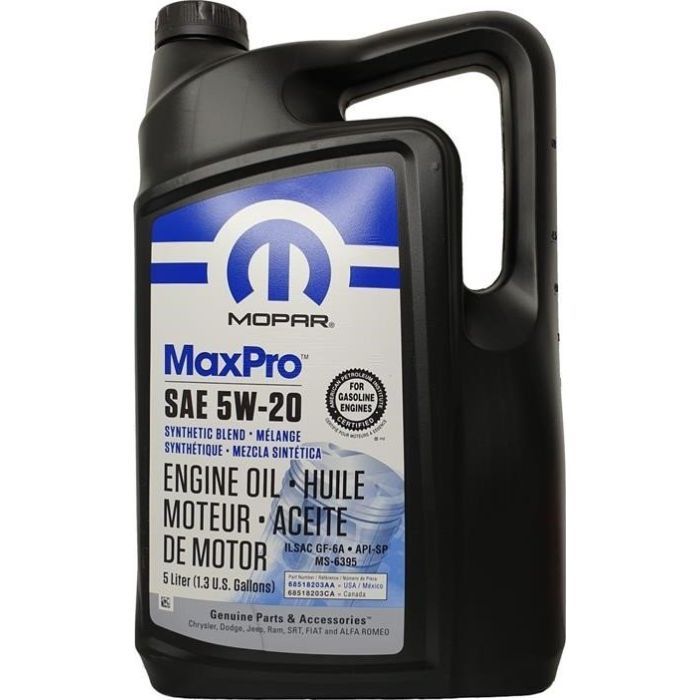 Моторное масло Mopar MaxPro 5W-20 5л (68518203AA)
