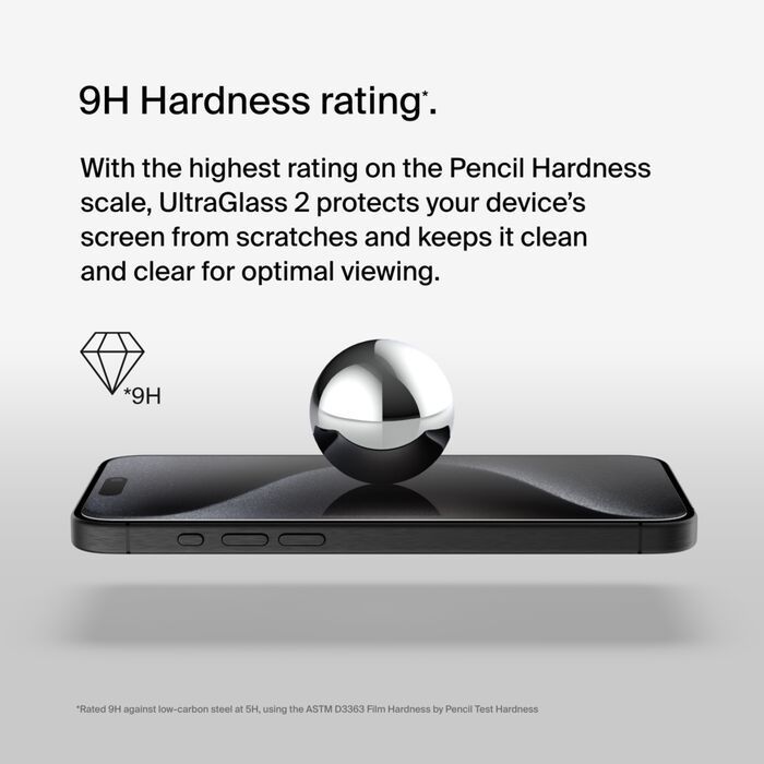 Скло захисне Belkin UltraGlass2 AM iPhone 15 Pro Max (OVA134ZZ) зображення 7