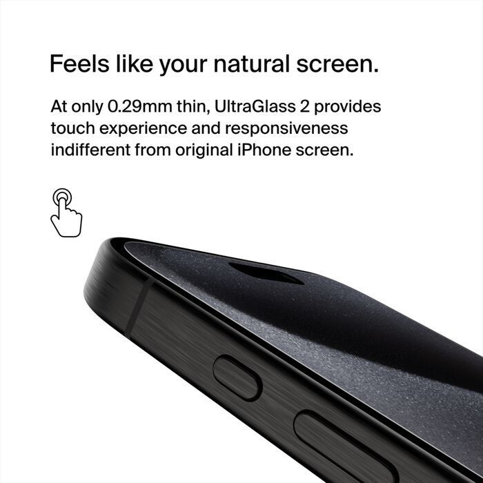 Скло захисне Belkin UltraGlass2 AM iPhone 15 Pro Max (OVA134ZZ) зображення 9