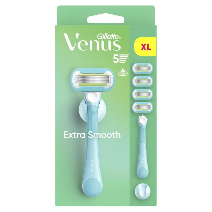 Бритва Gillette Venus Extra Smooth с 4 сменными картриджами + крючок для бритвы (8700216969956) изображение 8