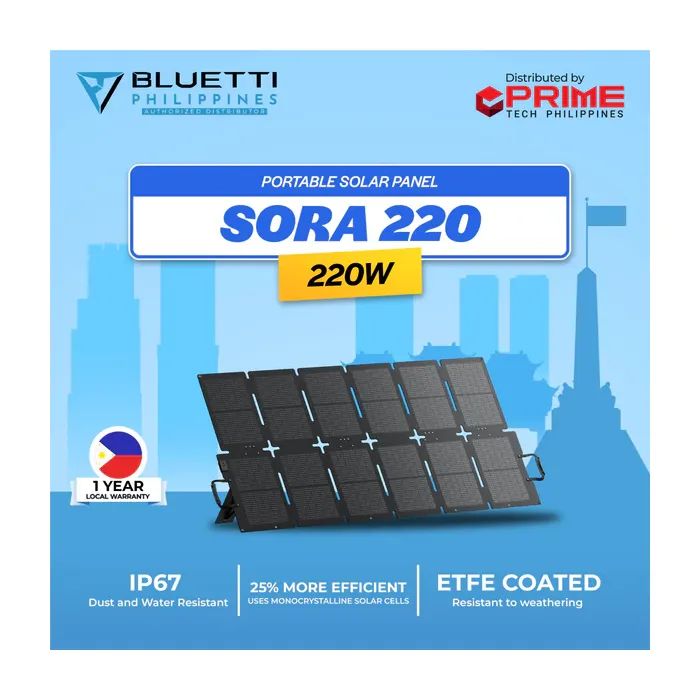Портативна сонячна панель BLUETTI SORA220 220W (SORA220) зображення 7