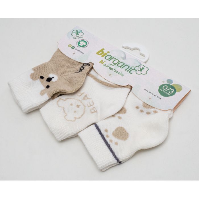 Носки детские Bibaby с мишками (68407-0-3-beige) изображение 2