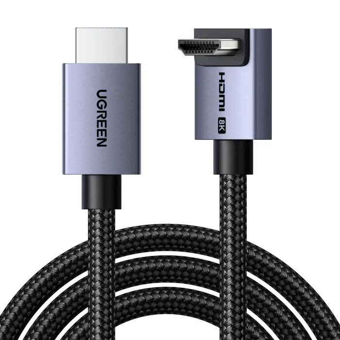 Кабель мультимедийный HDMI M to HDMI M 2.0m 8K60Hz 48Gbps braided black Ugreen (85169)