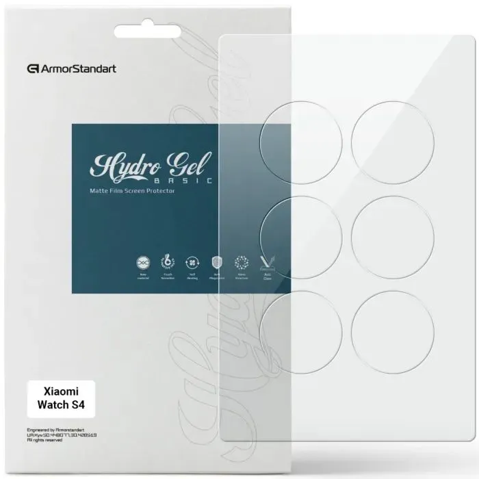 Пленка защитная Armorstandart Matte hydrogel Xiaomi Watch S4 47mm 6 pcs (ARM92139)