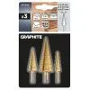 Сверло Graphite ступенчатые, TiN, 4x12/20/32мм, набор 3шт, 0.22кг (54T300) изображение 10