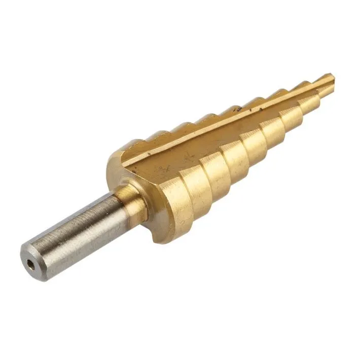 Сверло Graphite ступенчатые, TiN, 4x12/20/32мм, набор 3шт, 0.22кг (54T300) изображение 6