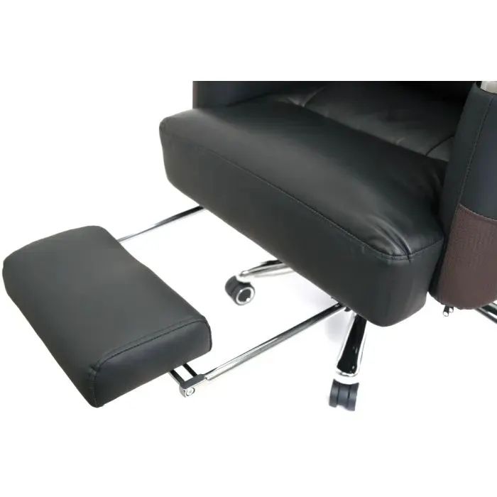 Офисное кресло Аклас Есаул, Кожа LC-A Black/PU Black (00174390) изображение 10