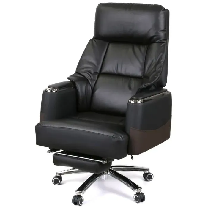Офисное кресло Аклас Есаул, Кожа LC-A Black/PU Black (00174390)