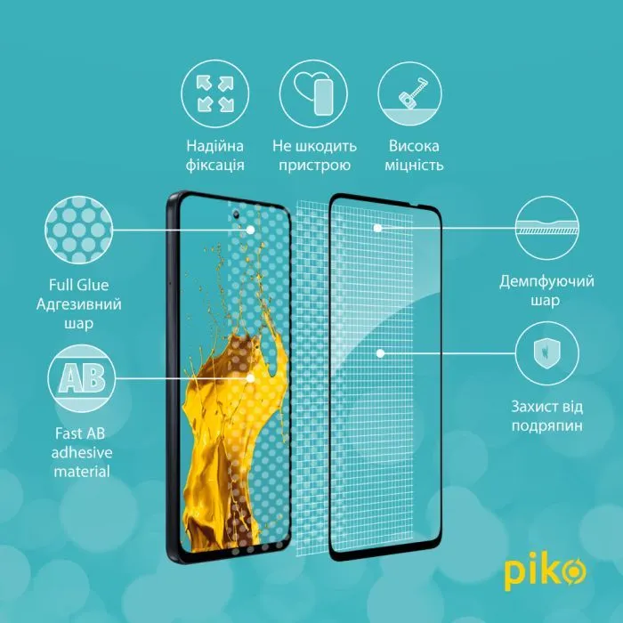Скло захисне Piko 9H Motorola G36 / G36 Power Black (1283126636431) зображення 4