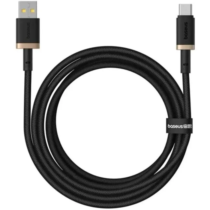 Дата кабель USB AM to USB-C 1.0m 60W black/gold Baseus (P10377802U01-00) изображение 3