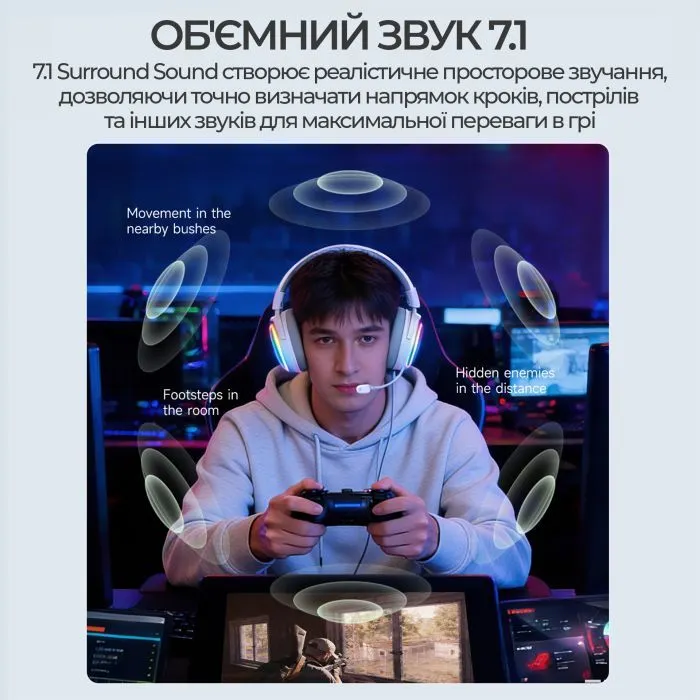 Наушники Ajazz AHM10 Max Black (AHM10-MAX-B) изображение 12