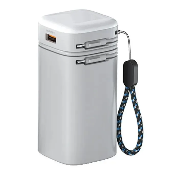 Батарея універсальна Atria 20000mAh, PD/22.5W, QC/3.0, Built-in flashlight, White (WPD-69) зображення 2