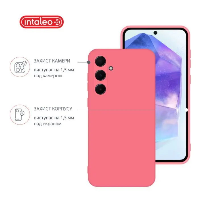 Чохол до мобільного телефона Intaleo Silicone Samsung Galaxy A55 Pink (1283126600265) зображення 3